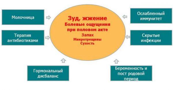 Зуд и жжение в интимной зоне у женщин - причины