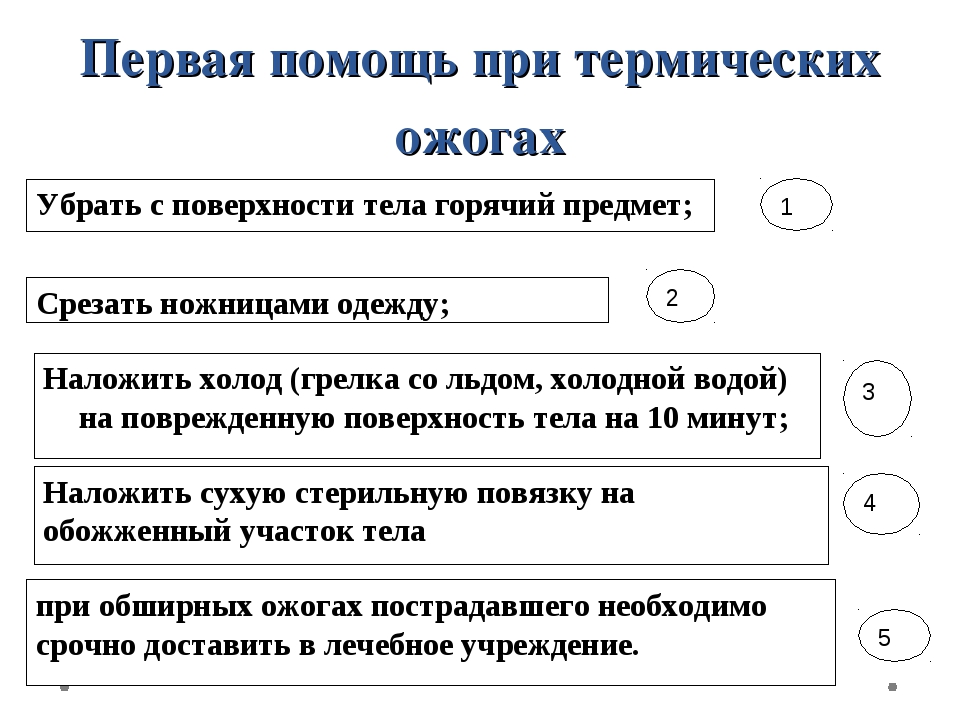 Оказание первой помощи пострадавшему при ожогах. Алгоритм оказания ПМП при термических ожогах. Оказание первой помощи при термическом ожоге 1 степени. Алгоритм действий при термическом ожоге 1 степени. Алгоритм оказания первой помощи при ожогах 2 степени.