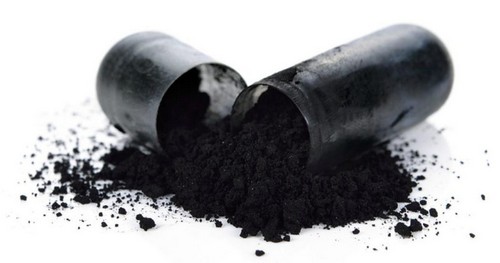 Уголь нужно измельчить и растворить в воде