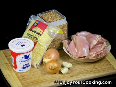 Chicken and Buckwheat Casserole Recipe: Step 1